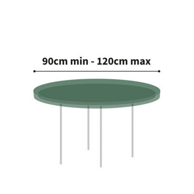 Bosmere All-Weather 4 To 6 Seat Circular Table Top Cover Reversible 120Cm All Weather Protection 6 Year Guarantee - image 1