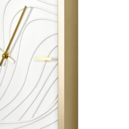 Beliani Wall Clock Moliens 32 Cm White/ Gold - thumbnail 5