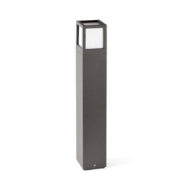 Luminosa Lighting Luminosa Onze 1 Light Outdoor Bollard Light Dark Grey Ip54, E27