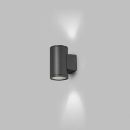 Luminosa Lighting Luminosa Tond 2 Light Dark Grey Led Wall Lamp 3000K 2X6W 3000K Ip54 - thumbnail 2