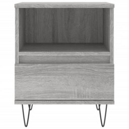 Berkfield Bedside Cabinet Grey Sonoma 40X35X50 Cm Engineered Wood - thumbnail 6