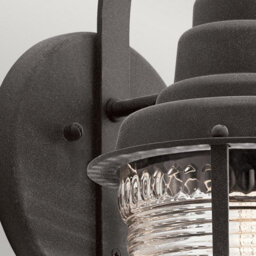 Luminosa Lighting Elstead Kichler Chance Harbor Outdoor 1 Light Wall Lantern Weathered Zinc Ip44 - thumbnail 3