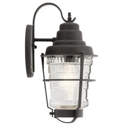 Luminosa Lighting Elstead Kichler Chance Harbor Outdoor 1 Light Wall Lantern Weathered Zinc Ip44 - thumbnail 2