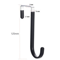 4 Door Hooks With Rubber Handles, Durable Organizers For Bathroom And Bedroom, For Hanging Clothes And Towels - thumbnail 2