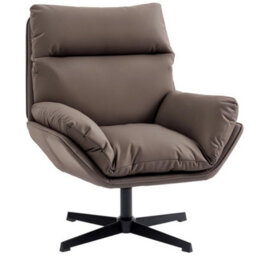Accent Chair With 360 Swivel Dark Brown - thumbnail 6