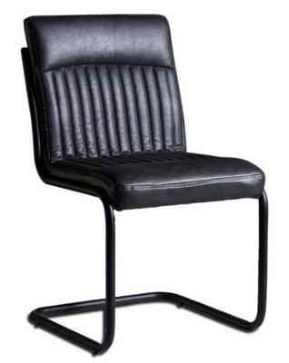 Buttercup Farm Grey Dining Chair (Set Of 2) - Metal/leather - L60 X W44 X H88 Cm - image 1
