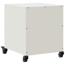 Berkfield Bedside Cabinet White 36X39X43.5 Cm Steel - thumbnail 8