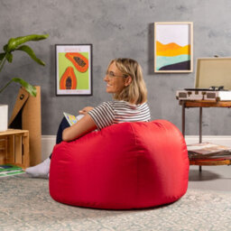 icon Adult Classic Beanbag Outdoor Waterproof Bean Bags Ready Filled - Red - thumbnail 4
