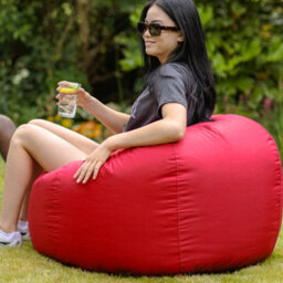 icon Adult Classic Beanbag Outdoor Waterproof Bean Bags Ready Filled - Red - thumbnail 2