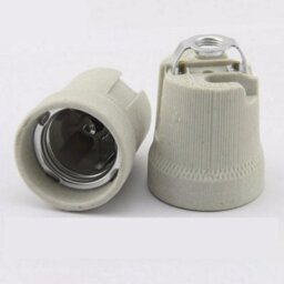 3 Pack E27 Bulb Holder Ceramic Porcelain Edison Screw Lamp Holder For Pendant Lighting Fixture White - thumbnail 4