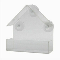 2 Pack Clear Window Bird Feeder Hanging Seed Nut Tray - thumbnail 5