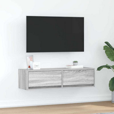 Berkfield Tv Cabinet Grey Sonoma 100X31X25,5 Cm Engineered Wood - image 1