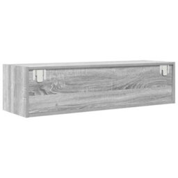 Berkfield Tv Cabinet Grey Sonoma 100X31X25,5 Cm Engineered Wood - thumbnail 6