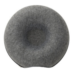 Living And Home Dark Gray Round Felt Cat Pet Tunnel Bed Cave Bed Donut 50Cm - thumbnail 4