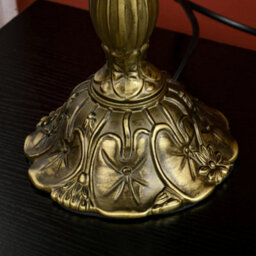 Wyld Haus Multicoloured Stained Glass Table Lamp With Zinc Alloy Base, 45Cm High, E27 Cap. - thumbnail 9