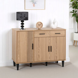 Seconique Tessa 3 Door 2 Drawer Sideboard - Natural Oak - thumbnail 1