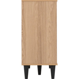 Seconique Tessa 3 Door 2 Drawer Sideboard - Natural Oak - thumbnail 5