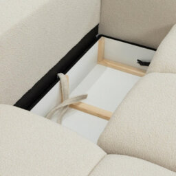 Sandy L Shaped Upholstered Corner Sofa Reversible Comfortable Pull Out Couch In Living Room White - thumbnail 3