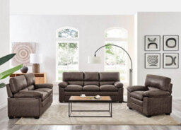 Bravich Oxford Chocolate Brown Faux Leather Sofa - 2 Seater - thumbnail 5