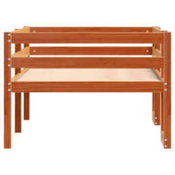 Berkfield Kids' Bed Frame Without Mattress Wax Brown 80X200 Cm - thumbnail 6