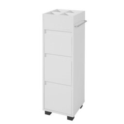 Sobuy Bzr29-W Bathroom Cabinet Bathroom Storage Cabinet Unit With 3 Drawers,white,w33Xd30Xh90 - thumbnail 1