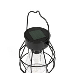 Gardenwize Pack Of 4 Timeless Caged Mini Lantern Solar Lights Vintage Style Warm White Hanging Lanterns - thumbnail 5