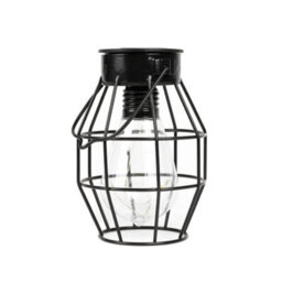 Gardenwize Pack Of 4 Timeless Caged Mini Lantern Solar Lights Vintage Style Warm White Hanging Lanterns - thumbnail 3