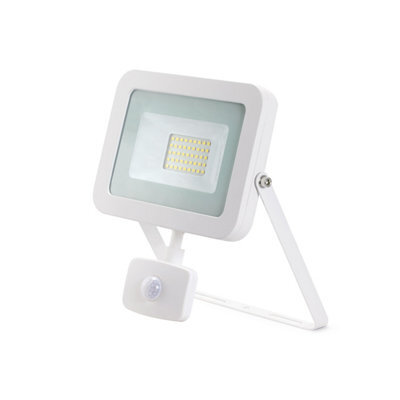 JCC Lighting Jcc Jc090006 30W Led Floodlight With Pir White 4000K