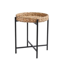 OHS Rattan Top Tray Table Living Room Modern Home Decor Bedroom Nightstand Furniture - thumbnail 8