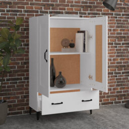 Berkfield Highboard White 70X31X115 Cm Engineered Wood - thumbnail 3