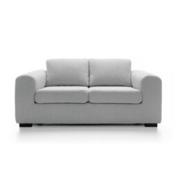 Abakus Direct Boston 3 Seater Sofa In Light Grey Basket Weave - thumbnail 2