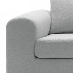 Abakus Direct Boston 3 Seater Sofa In Light Grey Basket Weave - thumbnail 7