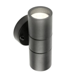 CGC Lighting Cgc Leon Black Stainless Steel Gu10 Up And Down Outdoor Wall Light Ip44 - thumbnail 4