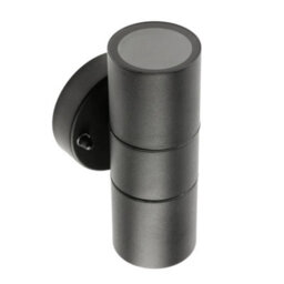 CGC Lighting Cgc Leon Black Stainless Steel Gu10 Up And Down Outdoor Wall Light Ip44 - thumbnail 5