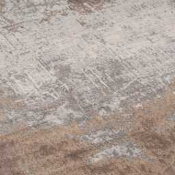 Loomed Neutral Warm Beige Grey Distressed Abstract Runner Rug 60X240Cm - thumbnail 2