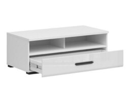 "Impact Furniture Large Tv Unit With Drawer Storage Cabinet Stand White Gloss 200Cm For Up To 85"" Tv Assen" - thumbnail 6