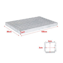 Garden Sanctuary 100 X 80Cm Heavy Duty Galvanized Steel Rectangular Drain Cover Grate - thumbnail 6