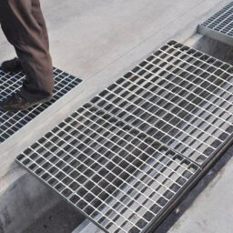 Garden Sanctuary 100 X 80Cm Heavy Duty Galvanized Steel Rectangular Drain Cover Grate - thumbnail 1