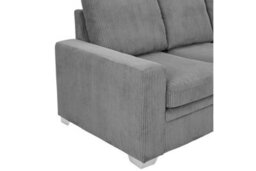 Home Detail Alana Right-Hand Facing Corner Sofa, Dark Grey Jumbo Cord - thumbnail 6