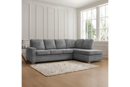 Home Detail Alana Right-Hand Facing Corner Sofa, Dark Grey Jumbo Cord - thumbnail 1
