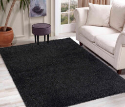 Desire Rugs Plain Living Room Shaggy Area Rugs Anthracite 60X110 Cm - thumbnail 5