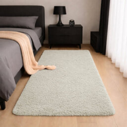 Aspire Homeware Non-Slip Cream Shaggy Rug Soft Fluffy Washable, Hallways And Entryways Runner, (L)220Cm X (W)60Cm - thumbnail 6