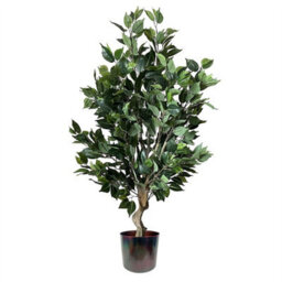 Leaf Artificial 100Cm Premium Artificial Ficus Twist Tree Multicolour Planter