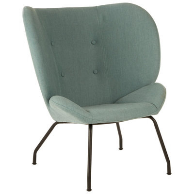 Orsina Light Green Accent Chair, Textured Fabric Upholstery With Button Tufting, Chic Vintage Living Room Chair - image 1