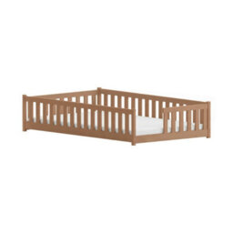 Arte Ivy Cinnamon 120 X 200Cm European Small Double Low Bed - Foam/bonnell Mattress Included - thumbnail 5
