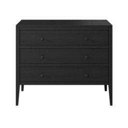 Wyld Haus Bilbao Black Wood Grain 3 Drawer Chest - thumbnail 3