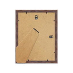 "8X6"" Walnut Frame With Mount For 7X5"" Pictures 20mm Thin Edge Portrait And Landscape Display With Wall Hooks And Kickstand" - thumbnail 3