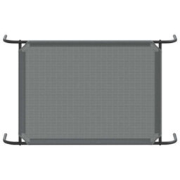 Vidaxl Elevated Dog Bed Grey 110X65X20 Cm Textilene And Steel - thumbnail 6