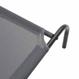 Vidaxl Elevated Dog Bed Grey 110X65X20 Cm Textilene And Steel - thumbnail 7