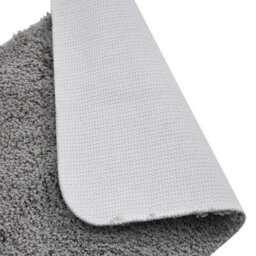 50 X 80Cm  Grey Anti Slip Bathroom Mat Ultra Absorbent Rectangle Carpet Soft Long Pile Rug - thumbnail 3